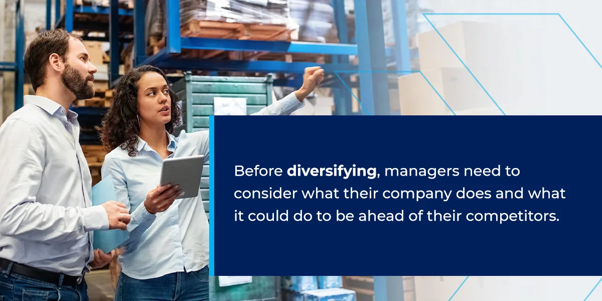 What to do before diversifying
